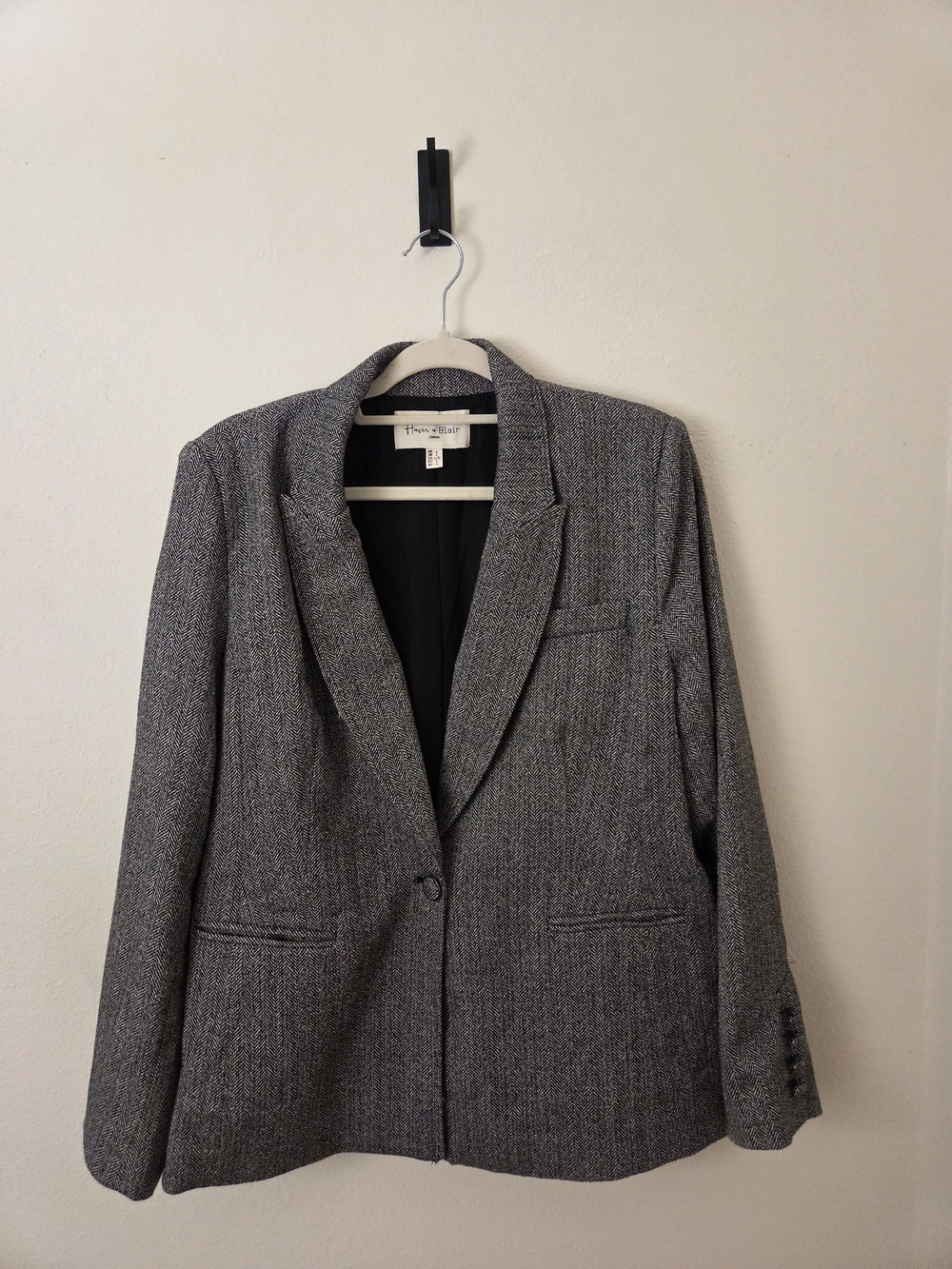 Worthington Gray Tweed Blazer